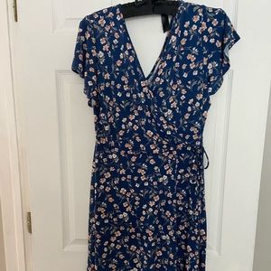 Blue floral dress